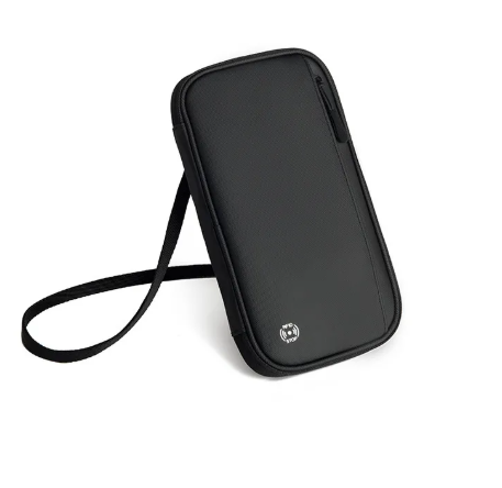 RFID Travel Passport Holder Neck Wallet