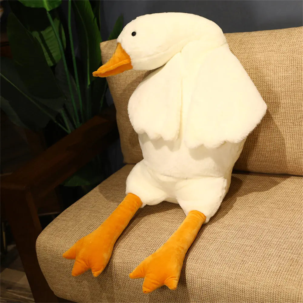 Giant 50cm Duck Plush Toy - Soft Fluffy Pillow