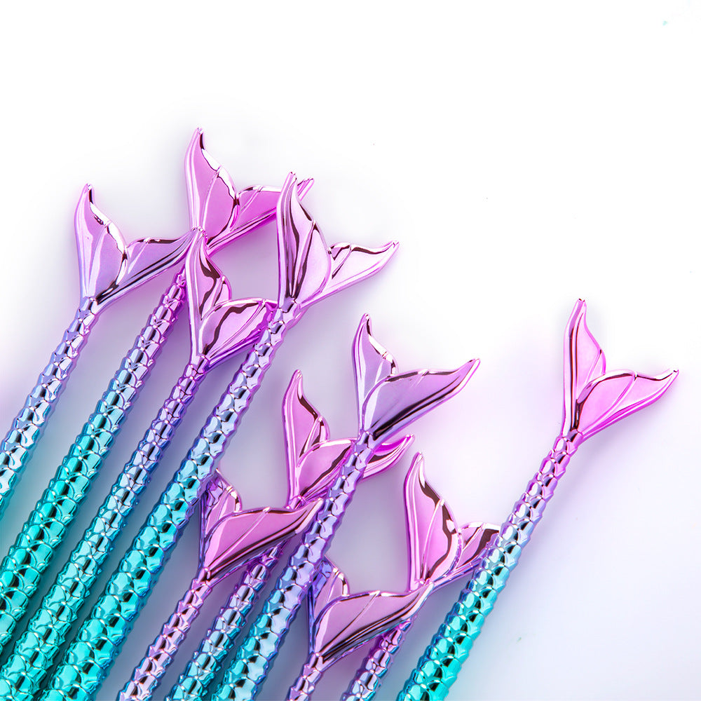 11-Piece Mermaid Tail Eye Makeup Brush Set