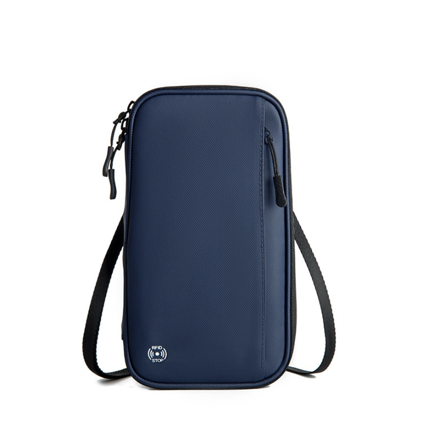 RFID Travel Passport Holder Neck Wallet