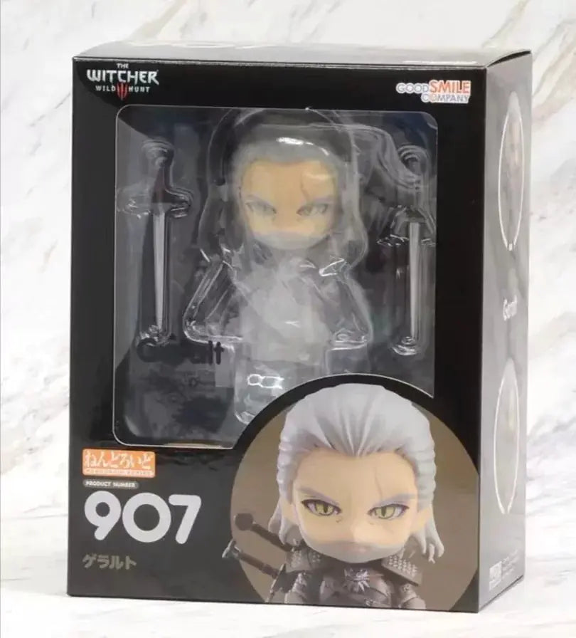 Chibi Clay Geralt of Rivia Action Figure with Faces