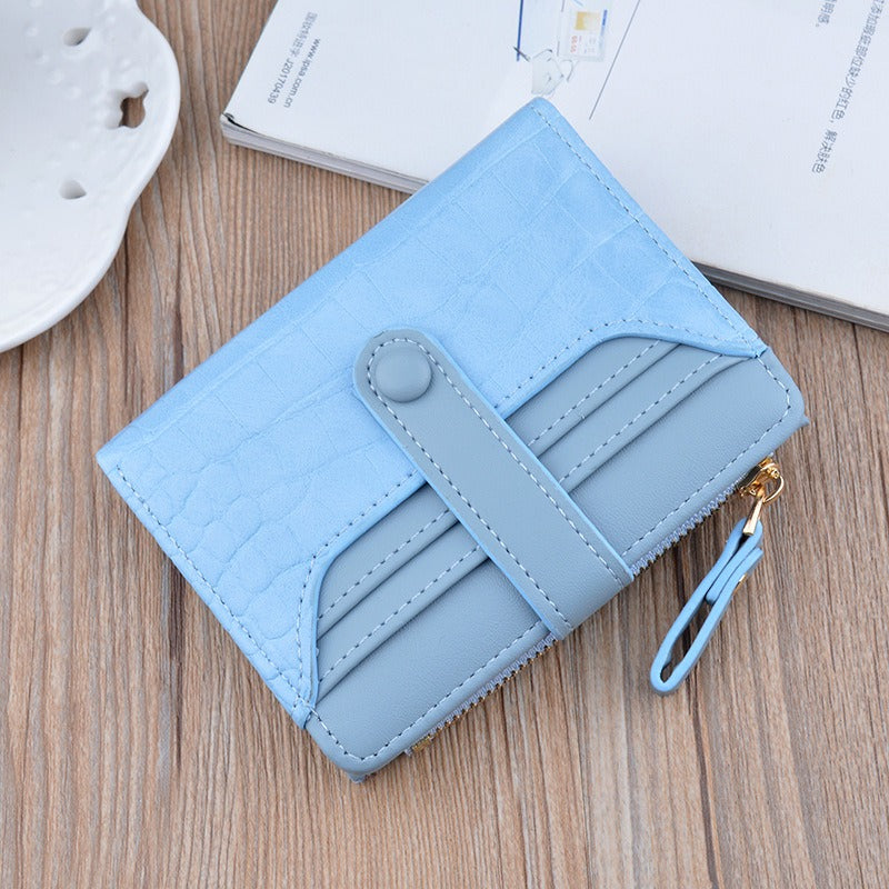 Mini Croc PU Leather Wallet Card Holder
