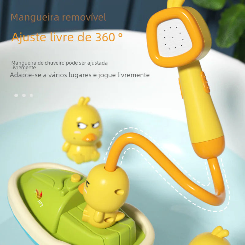 Electric Rotating Duck Shower Toy for Kids