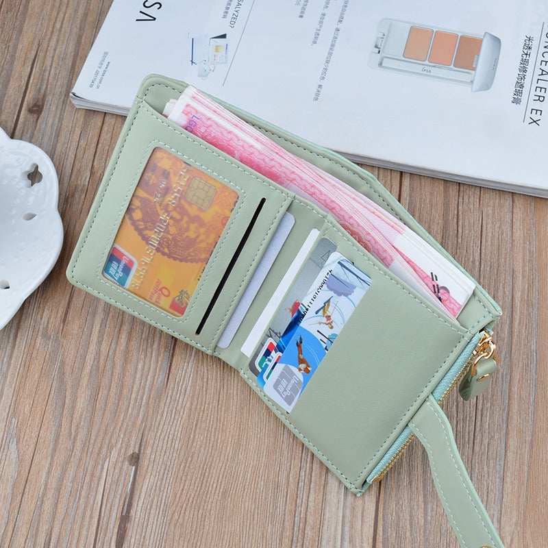 Mini Croc PU Leather Wallet Card Holder