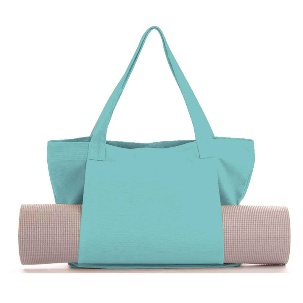 Womens Yoga Canvas Organizer Tote Bag