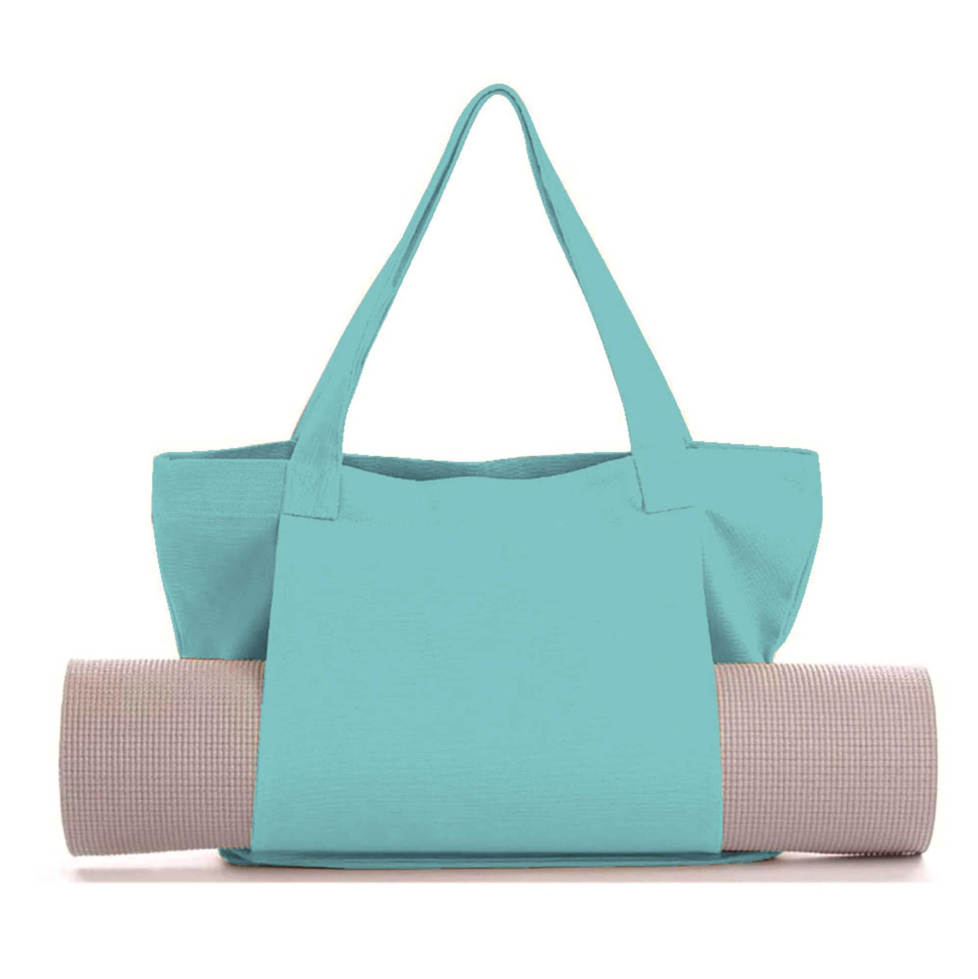 Womens Yoga Canvas Organizer Tote Bag
