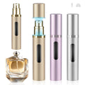 DIOHIO 8ml Perfume Atomizer Travel RefillableMini Cologne Dispenser Bottom-Filling Fragrances Perfumes BottlePortable Sprayer Pocket Size for Women Men Cruise Car Trip Gift 3pcs (Gold-Pink-Silver)