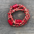 Coral Trio Bracelet Set