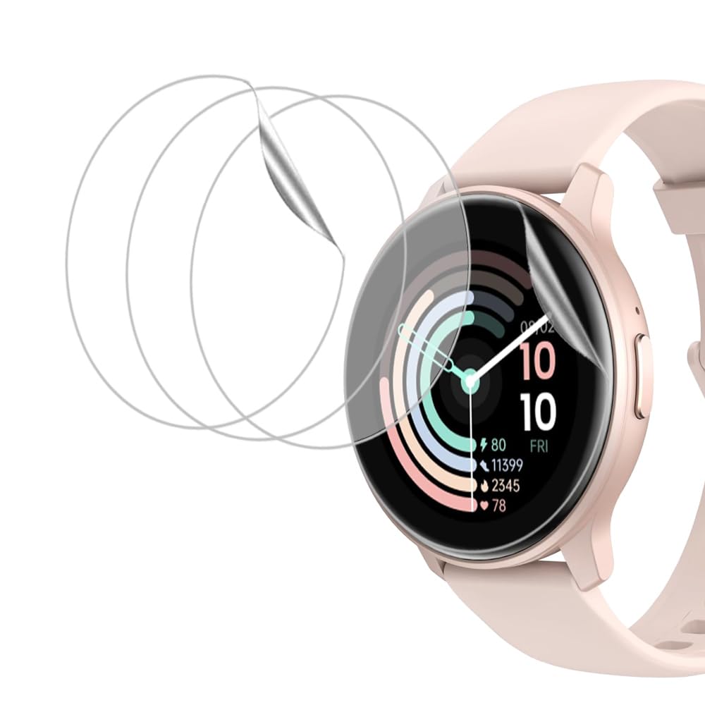 smaate Compatible with JeeJTek OYV TGW008 1.28” Soft Smart Watch Screen Protector TPU 6-pack Full Coverage Bubble Self-healin