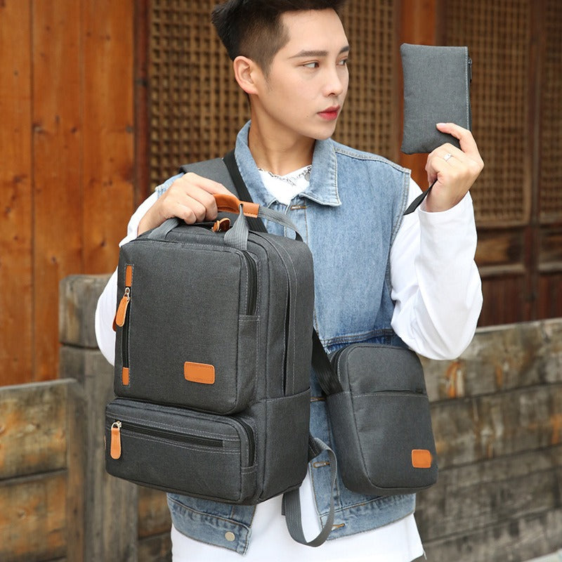 Large-Capacity Business Travel Backpack Set