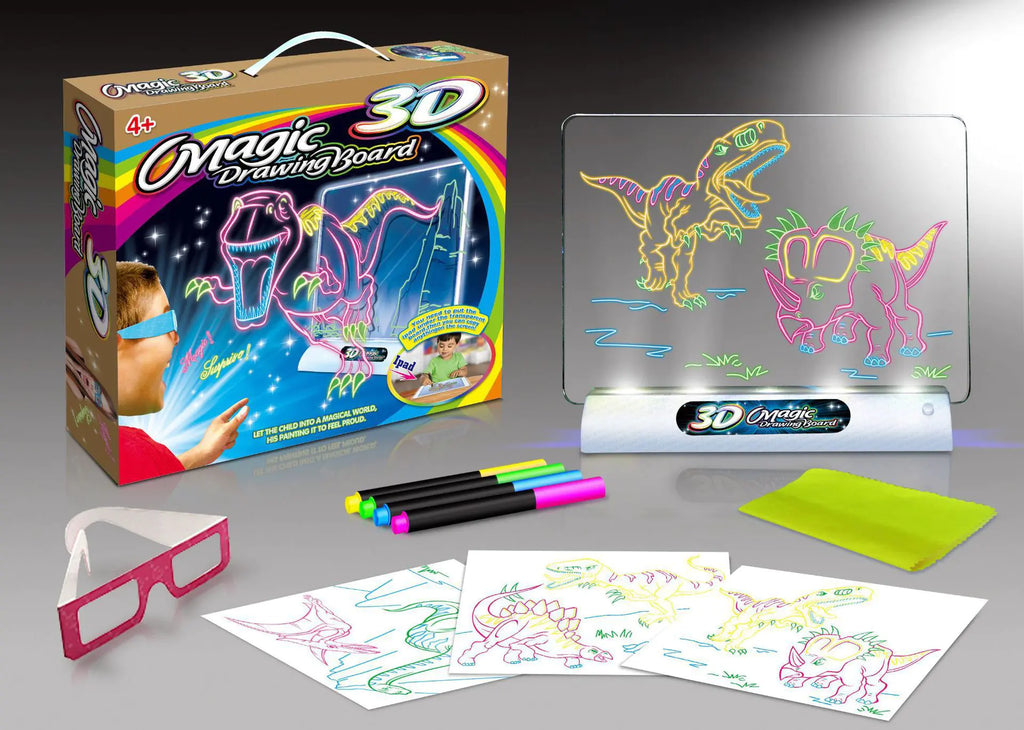 3D Flash Drawing Board - Multifunctional Color Toy