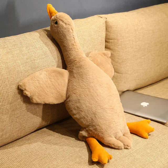 Giant 50cm Duck Plush Toy - Soft Fluffy Pillow