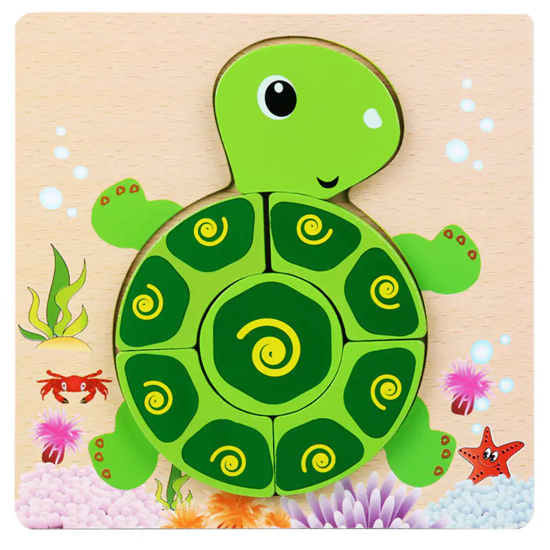 3D Wooden Puzzle Educational Toy for Kids (Wholesale)