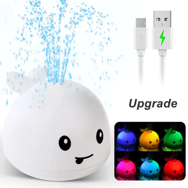 Dinosaur Bath Toys with Automatic Water Spray & Light