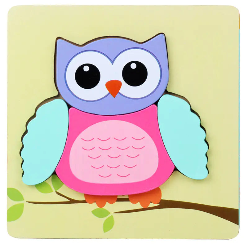 3D Wooden Puzzle Educational Toy for Kids (Wholesale)