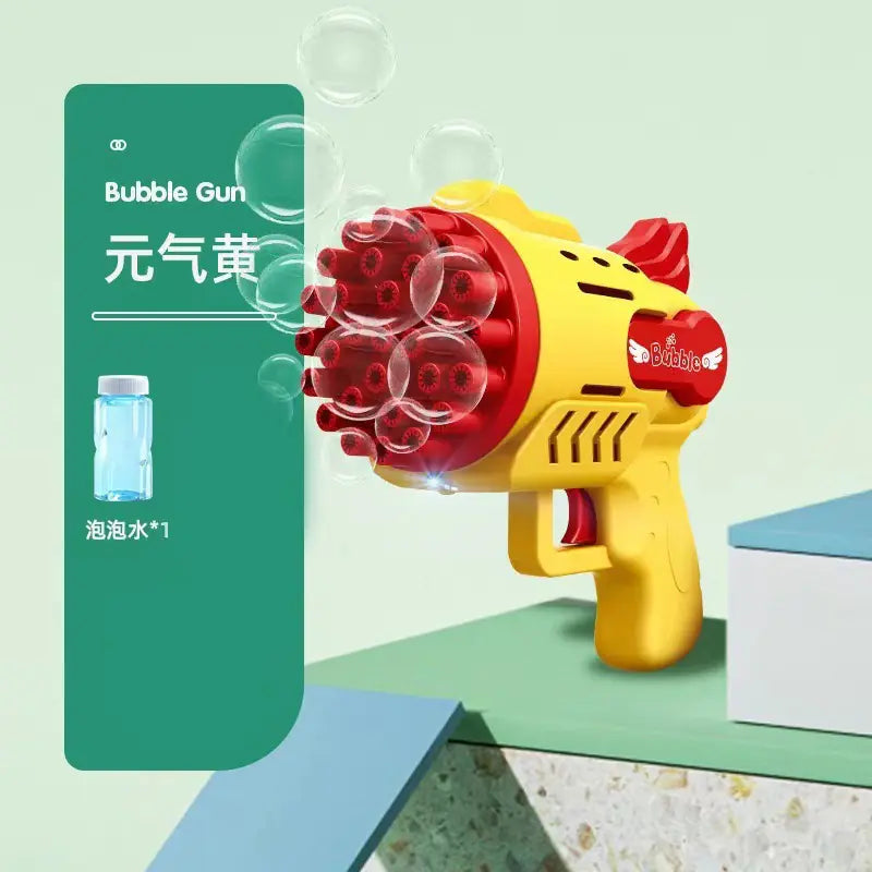 32-Hole Electric Bubble Gun for Kids' Play and Events