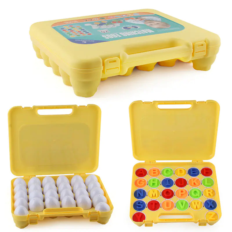 26 Alphabet Letter Twist Eggs for Kids' Color Learning