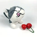 Plush Cat Keychain Doll for Girls (Cheese Cat Pendant)