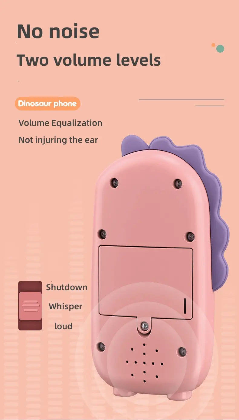 Dinosaur Baby Phone Toy with Music and Vibration Mode