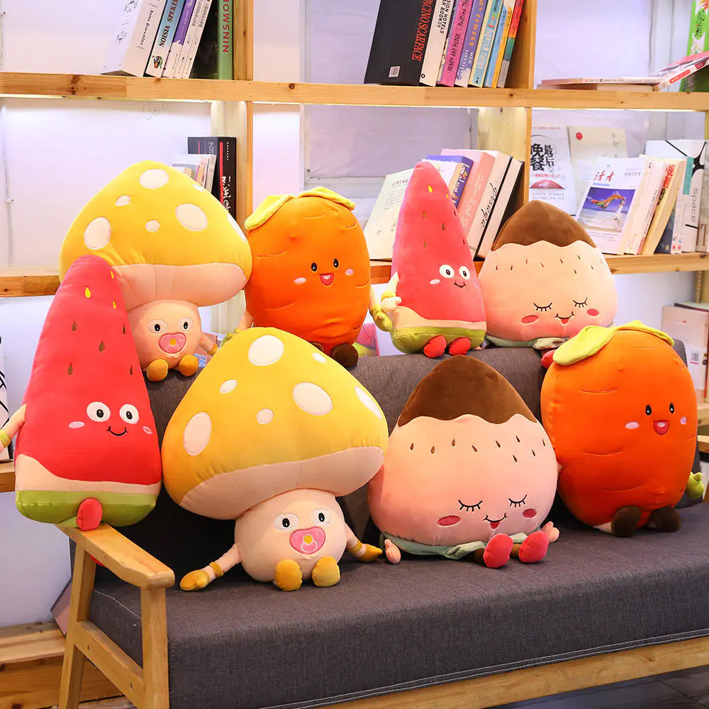 Custom Realistic Fruit Carrot Plush Toy Mascot Doll