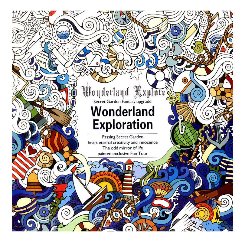 Kids Coloring Book: Mini Secret Garden for Relaxation